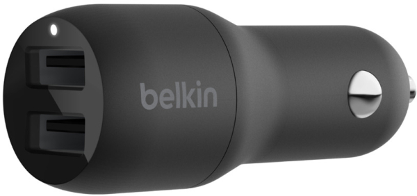 Купить Автомобильное зарядное устройство Belkin Boost Up Dual USB-A 24W CCB001btBK (Black)